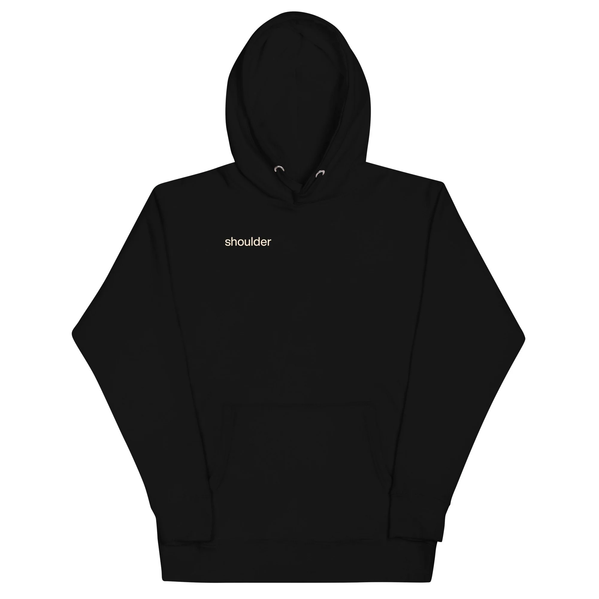 Karmas3x Shoulder Hoodie – Black