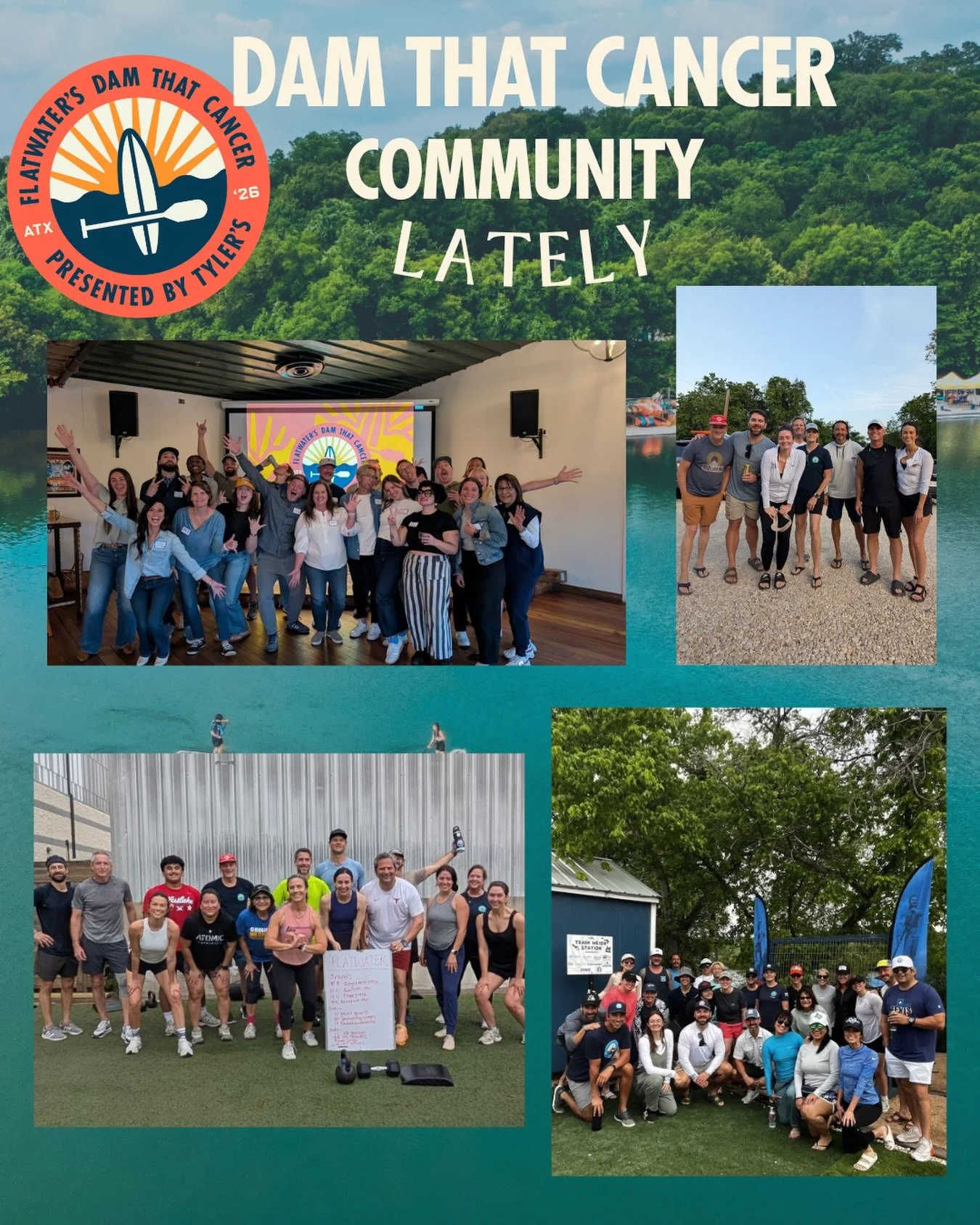 Our DTC paddlers in full training mode for June 8th!💪🏼

From @crossfitcentral trainings to paddle practices at @rowingdock , 230 paddlers are putting in the work for what&rsquo;s ahead. In 7 weeks, they&rsquo;ll take on 21 miles across Lake Austin 