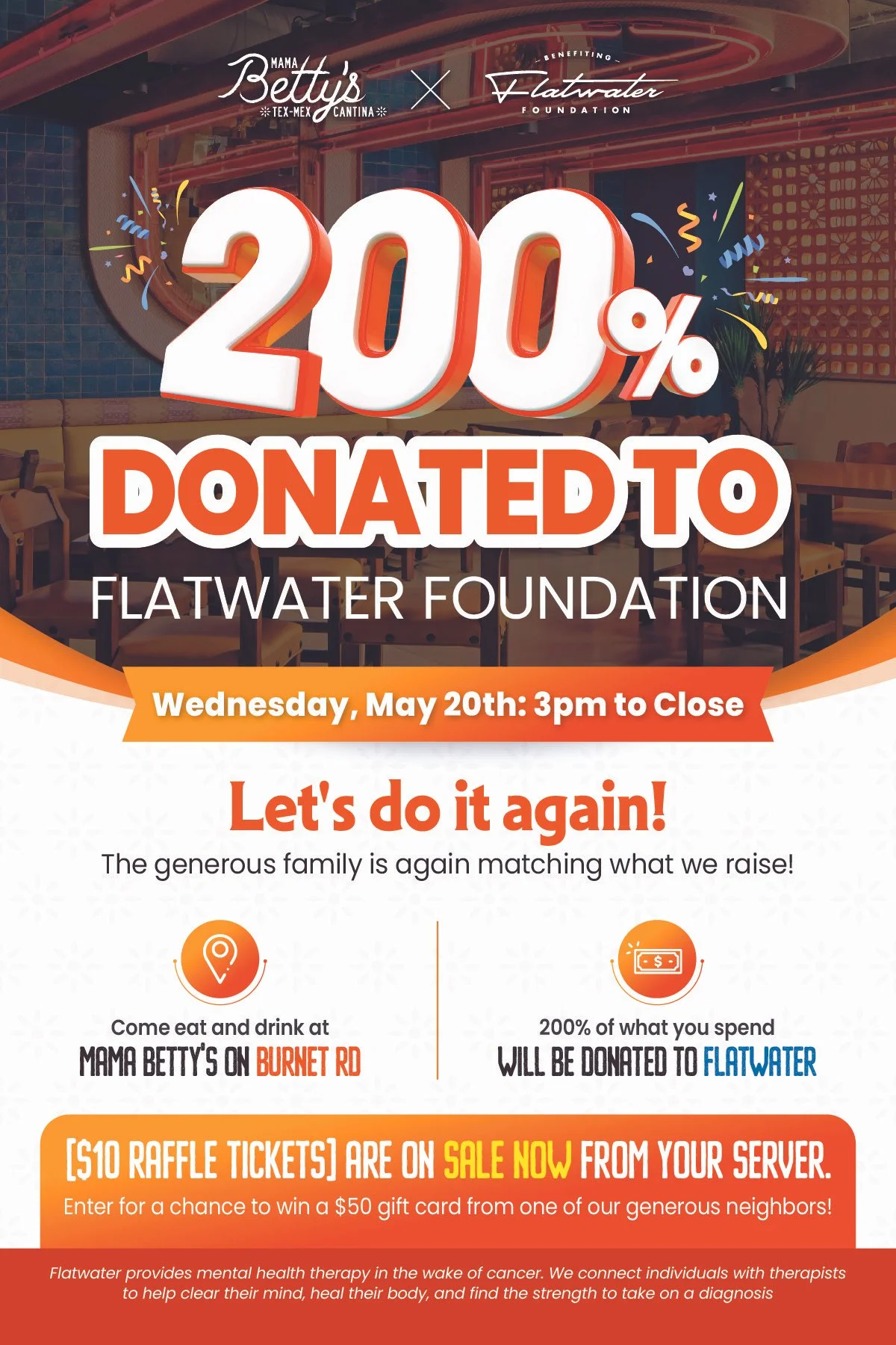 Mama Betty's Tex-mex Giveback!