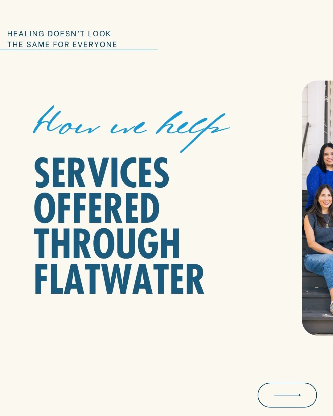 Care looks different for everyone. Here&rsquo;s how Flatwater helps.💙