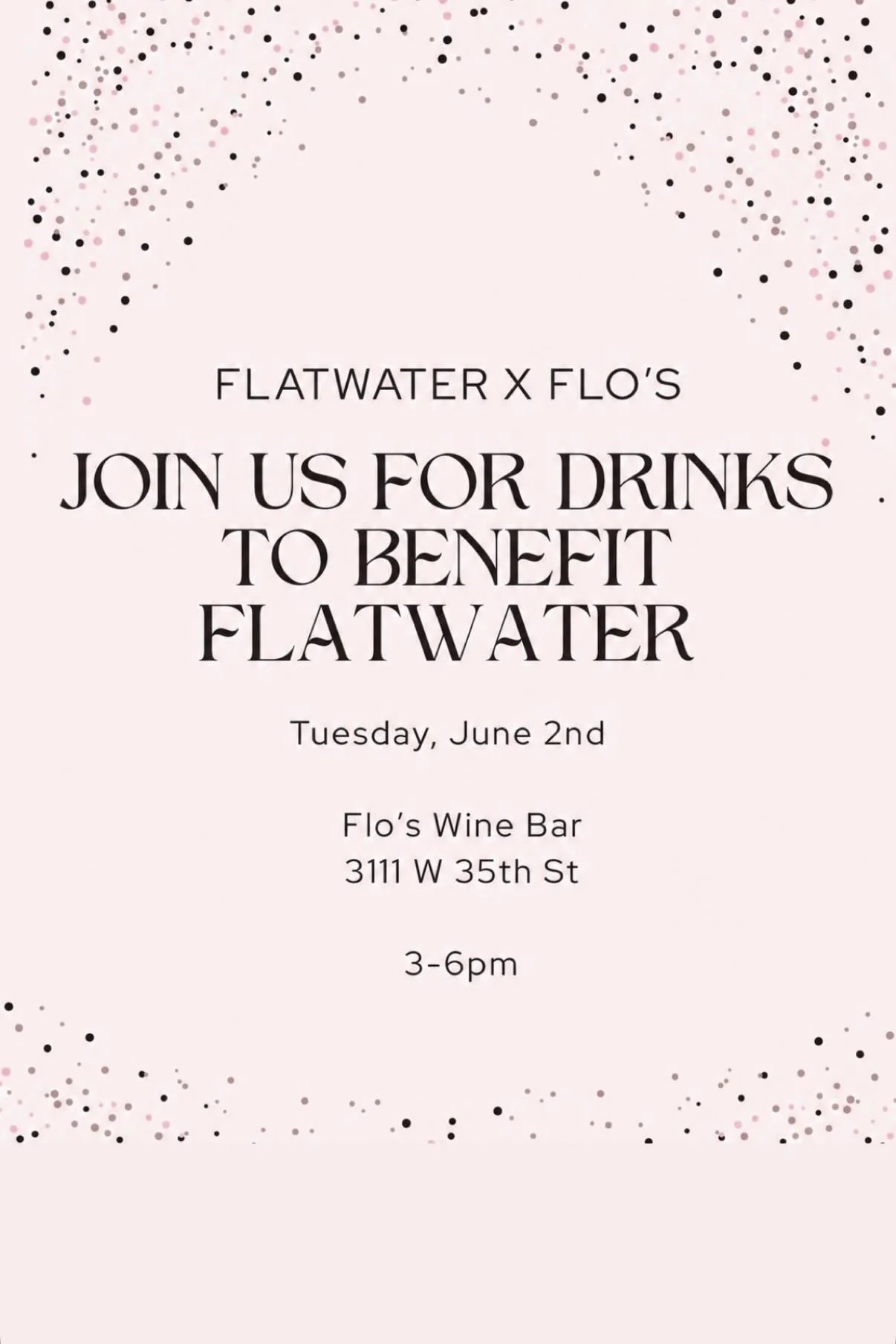 Flatwater x Flo's Wine Bar