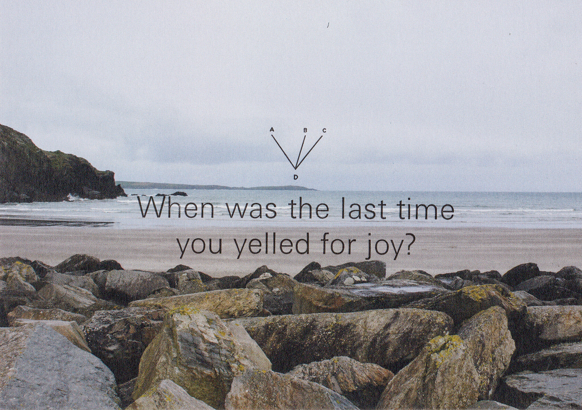 When was the last time you yelled for joy?