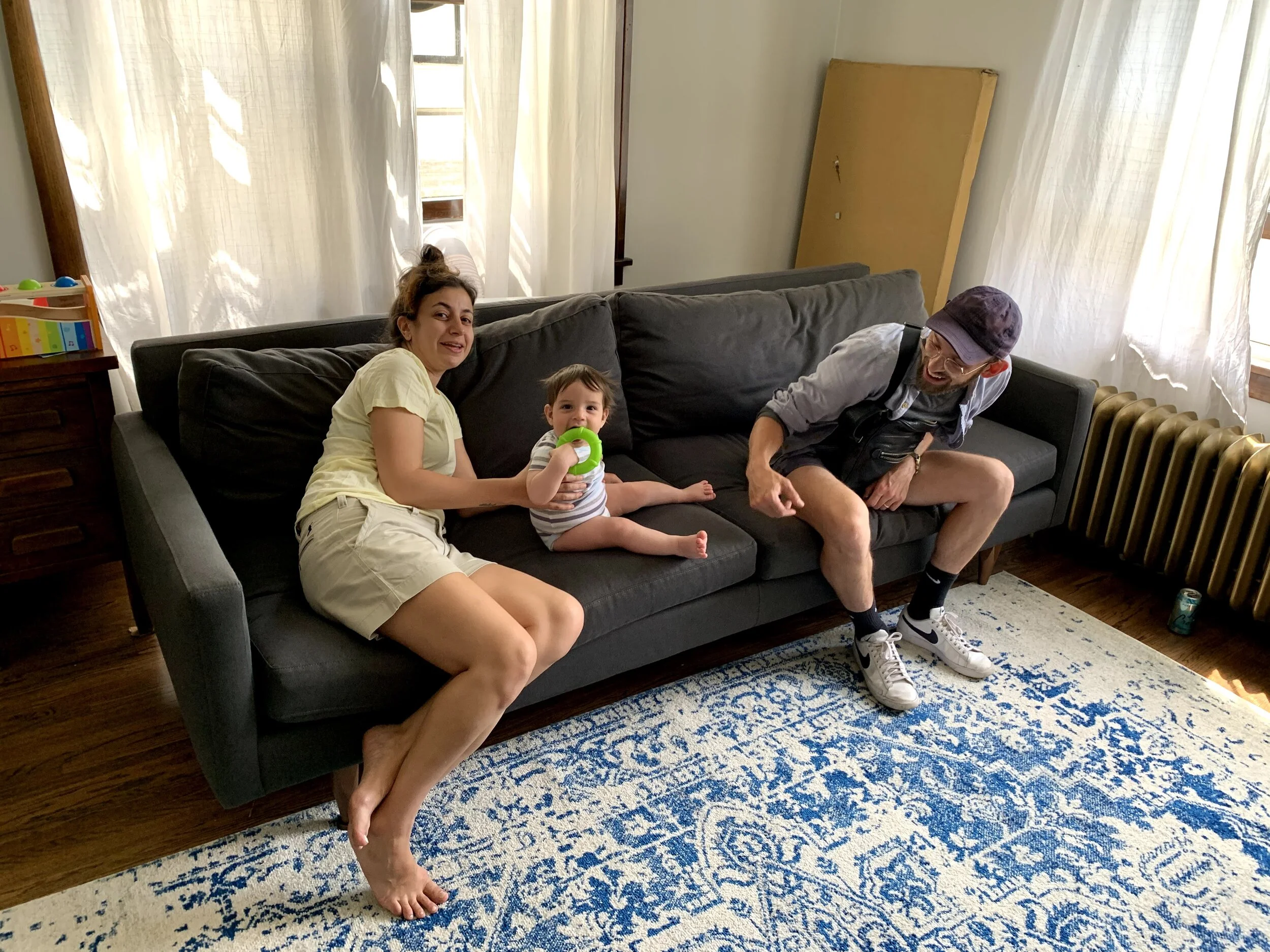 A couch really ties the room together