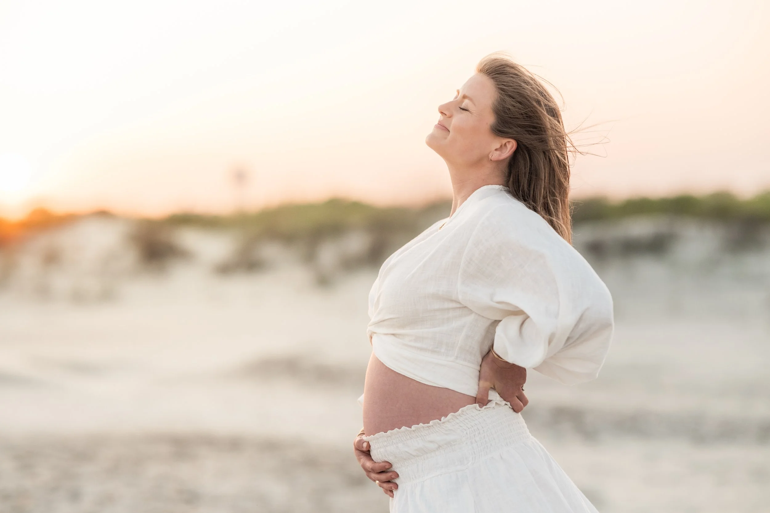 Golden Hour Beach Maternity