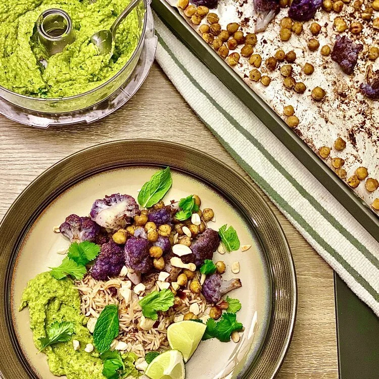 Curried Chickpeas &amp; Cauliflower