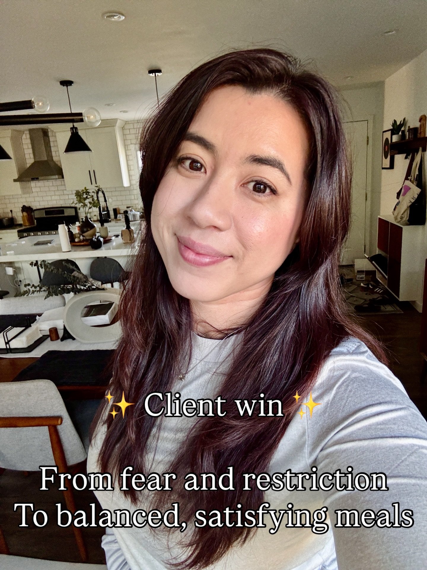 When this client first came to me, nutrition felt heavy.

She was doing what she thought she should be doing to stay healthy, playing it safe, avoiding certain foods, eating less, repeating the same meals because it felt more controlled.

But underne