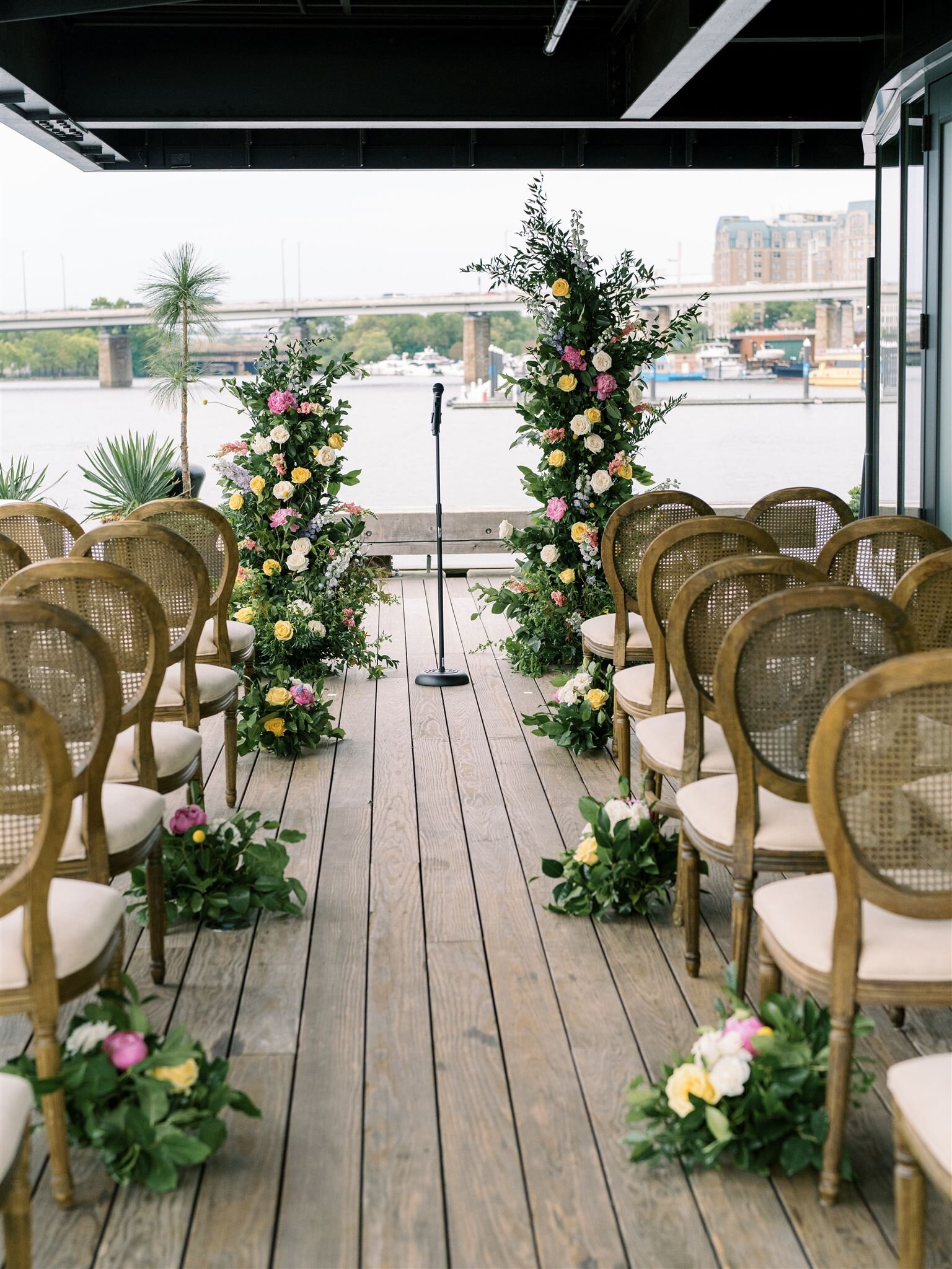 Washington DC_Wedding Planner_Wharf_Dockmaster_Ceremony_Aisle