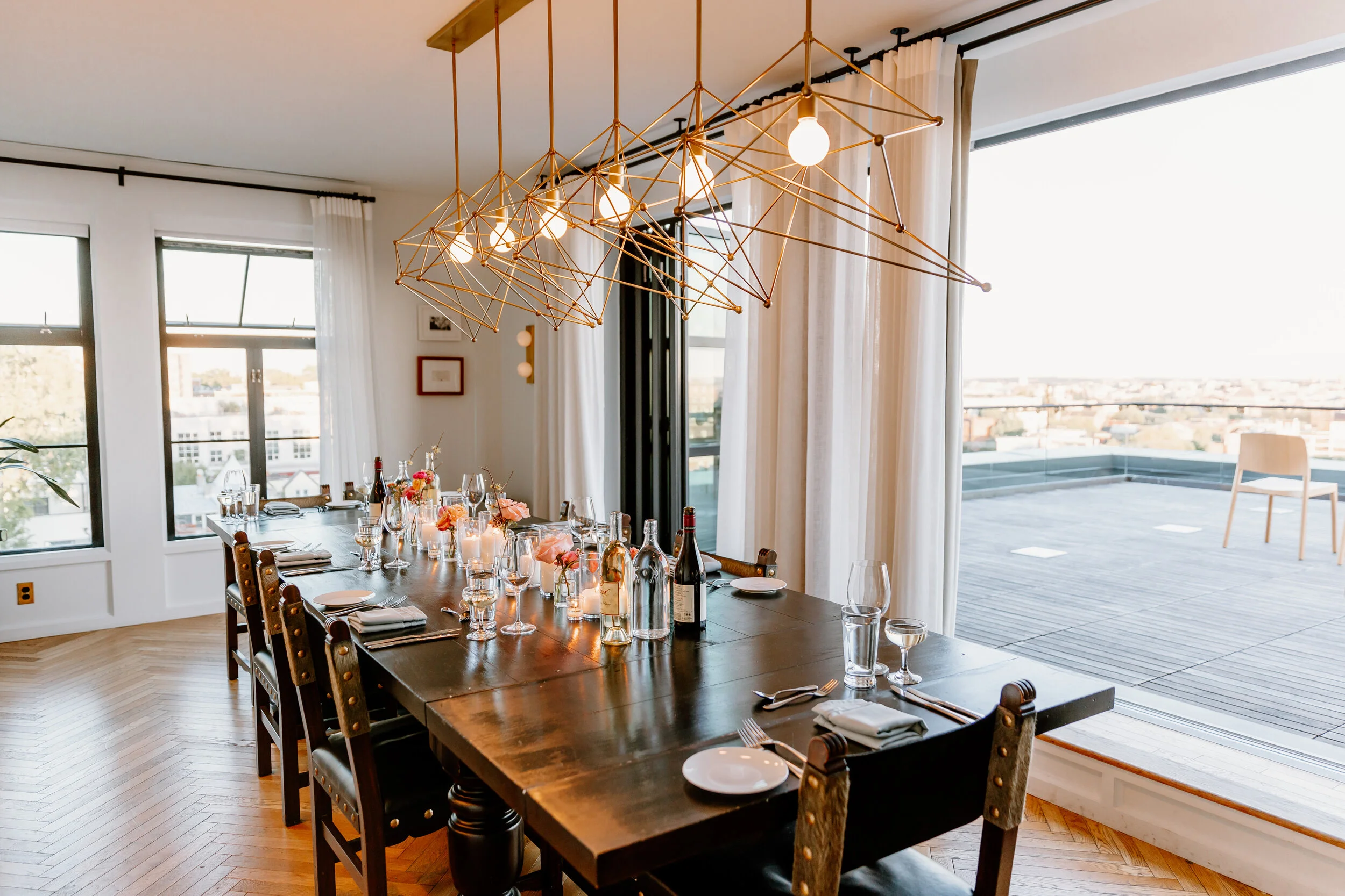 Washington DC_Wedding Planner_The LINE_Hotel_DC_Rooftop_Dinner_Reception