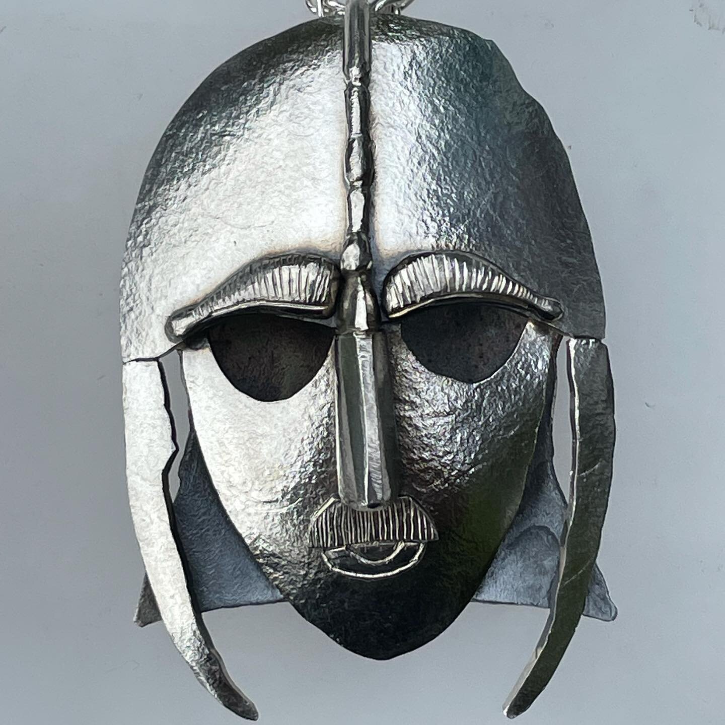 I get to make all sorts here at spiral gallery.
A large silver pendant of the Sutton Hoo helmet.#silver pendant #suttonhoo #suttonhoohelmet #handmade #commission #suttonhoo_nt #helmet