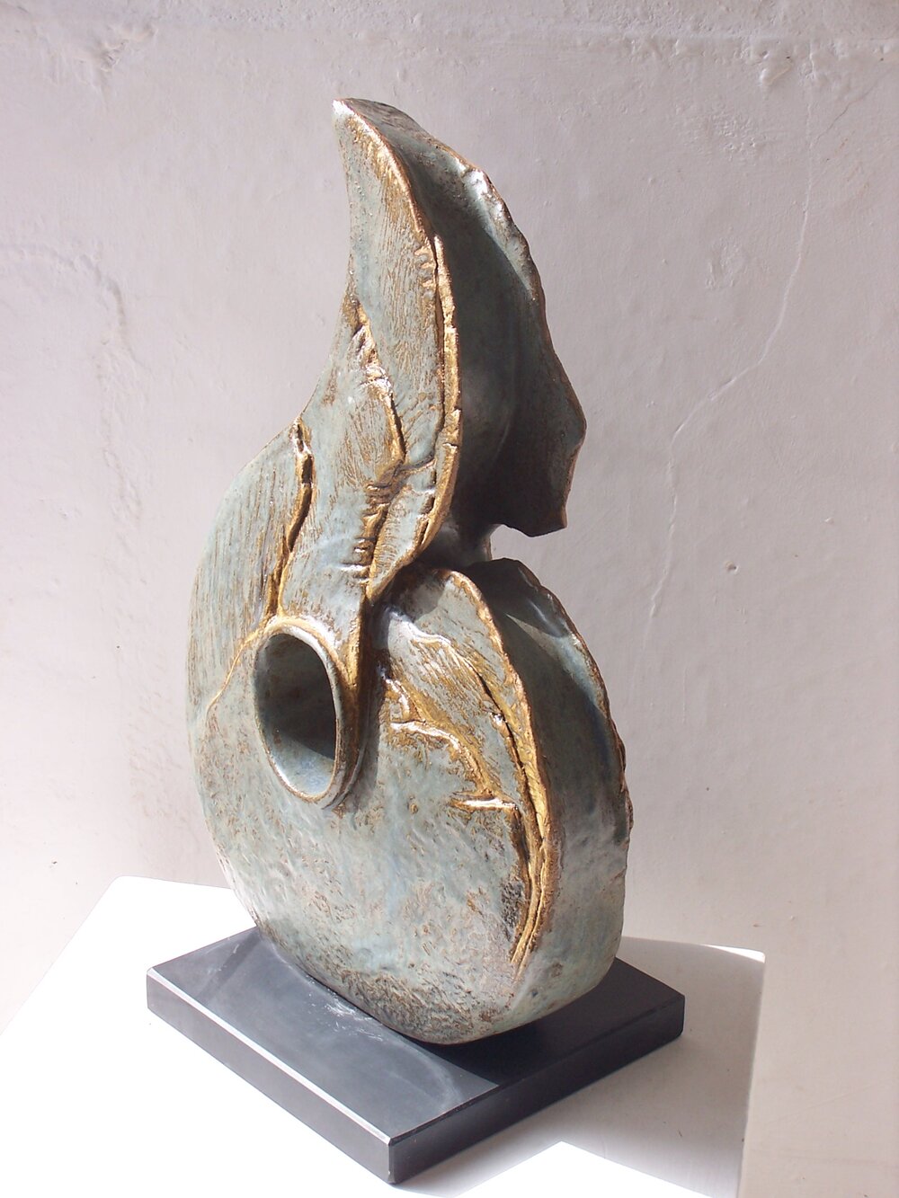 Angela Holmes - Item 1 - Natures Armour - Stoneware ceramic on slate - 54x37x13cms (2).JPG