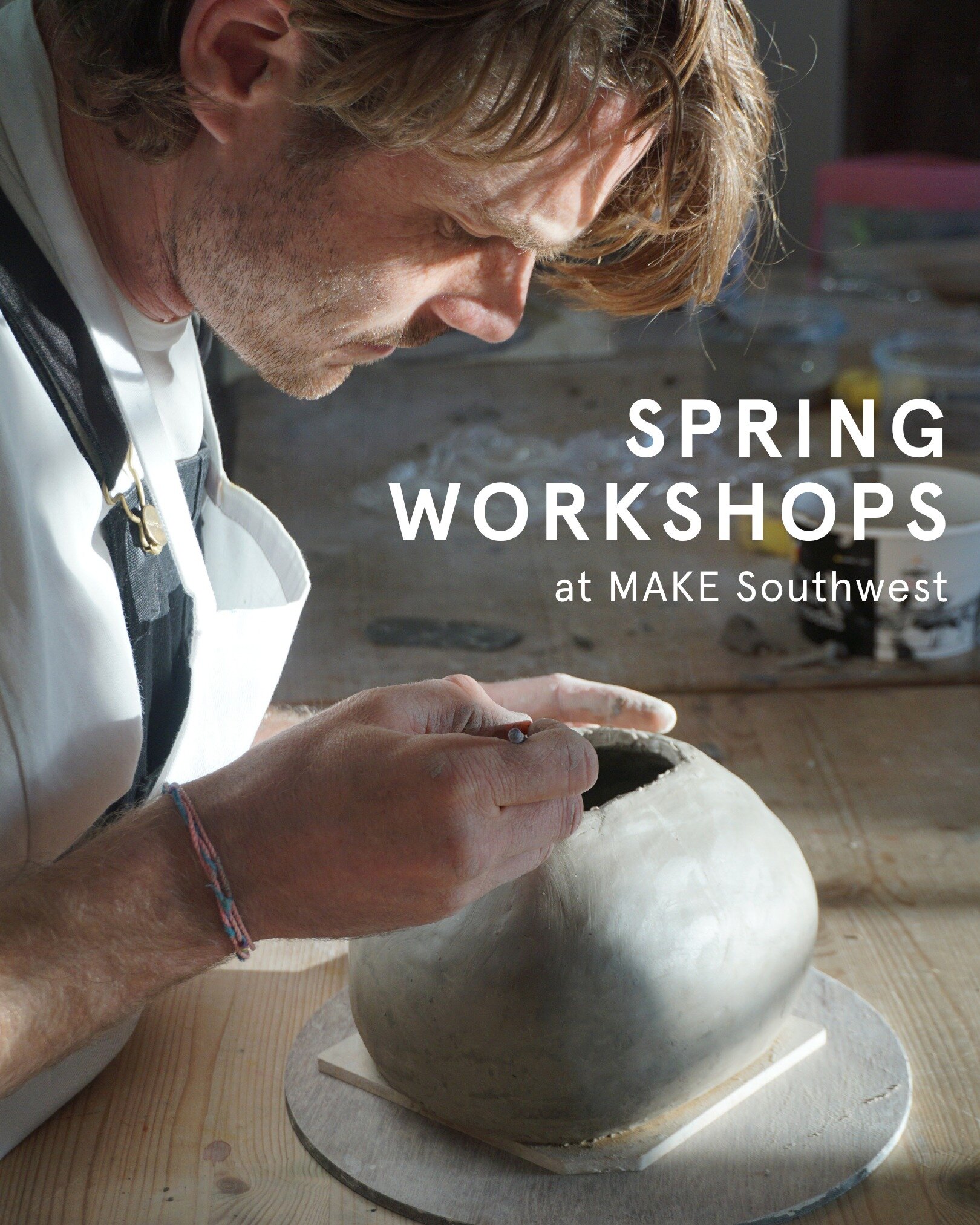 Our Spring Workshops are now available to book on our website!

We have a brand new programme of workshops coming up led by our exhibitors and Maker Members.

Come and learn a new skill in a relaxed and welcoming environment. It&rsquo;s a great way t