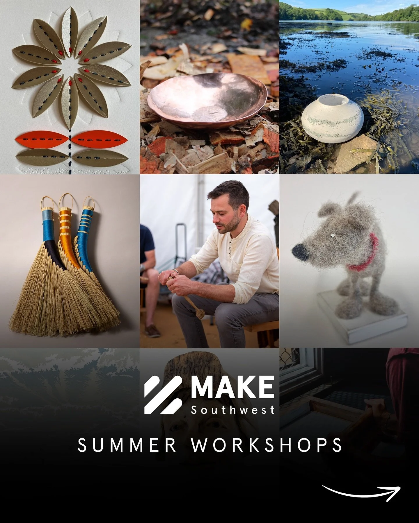 We have a fantastic variety of summer workshops, available to book now on our website.

There&rsquo;s something to suit all ages and budgets:

Our Maker Members will be teaching a variety of craft skills, from woodcraft and hand broom making, through