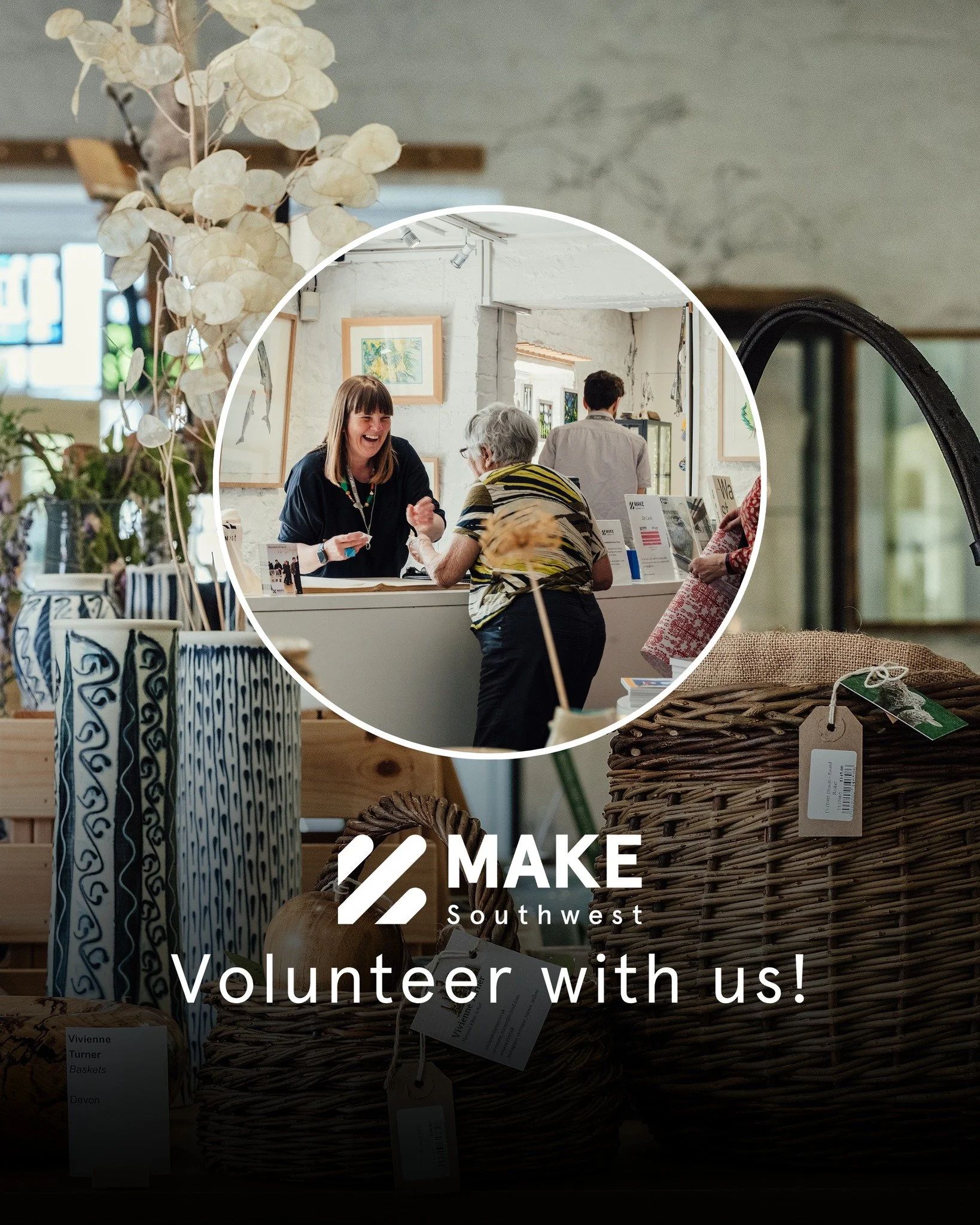 We are looking for Volunteers to support us in spreading the joy of craft during the festive season.

As a craft education charity, our charitable aims are to create as many opportunities as possible for people of all ages and backgrounds to enjoy an
