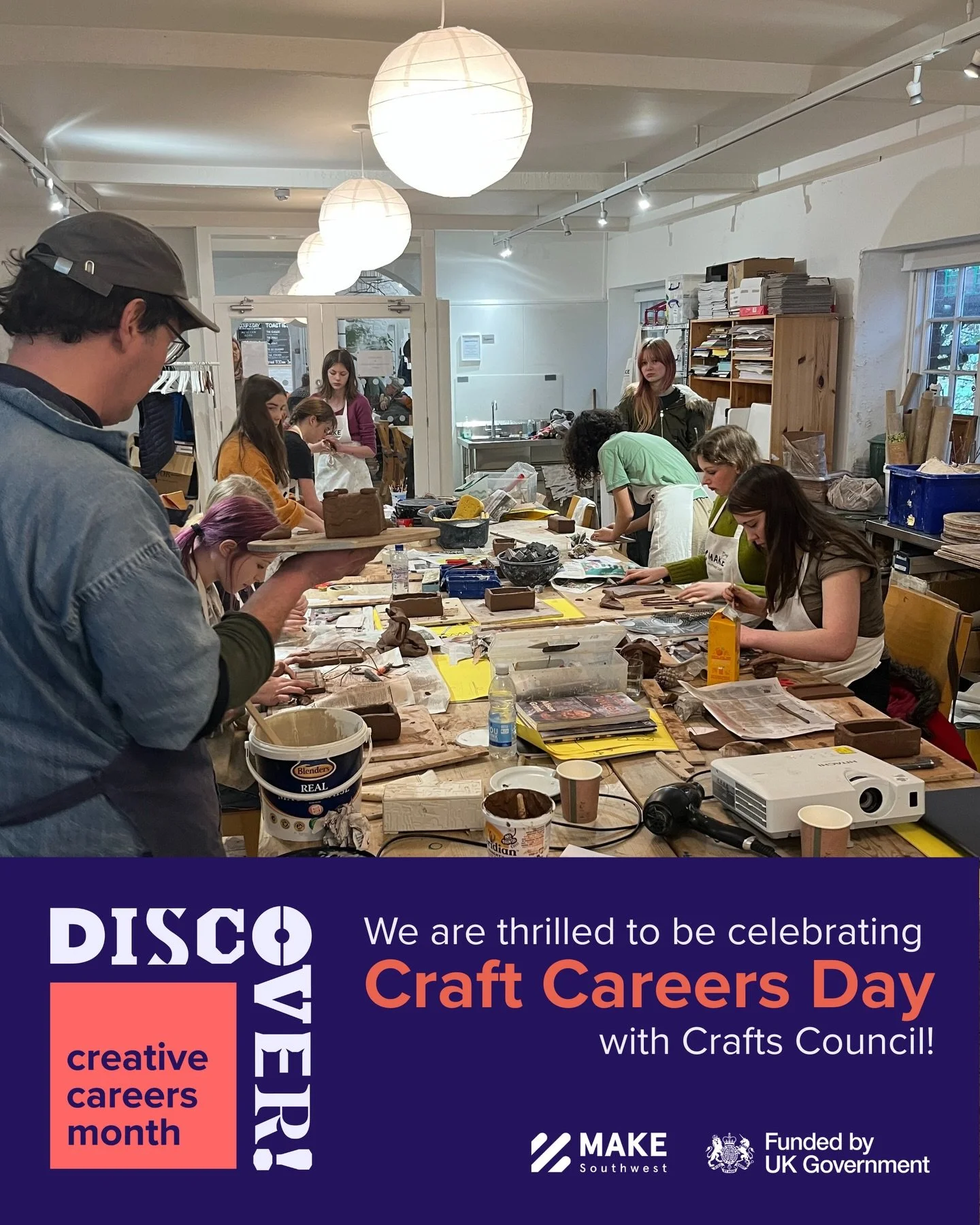 We are thrilled to be working with @CraftsCouncil on their #CraftCareersDay, as part of #DiscoverCreativeCareers month!

We are delighted to be the recipient of a Craft Careers Micro Grant to help support our Craft &amp; Making Saturday Club programm