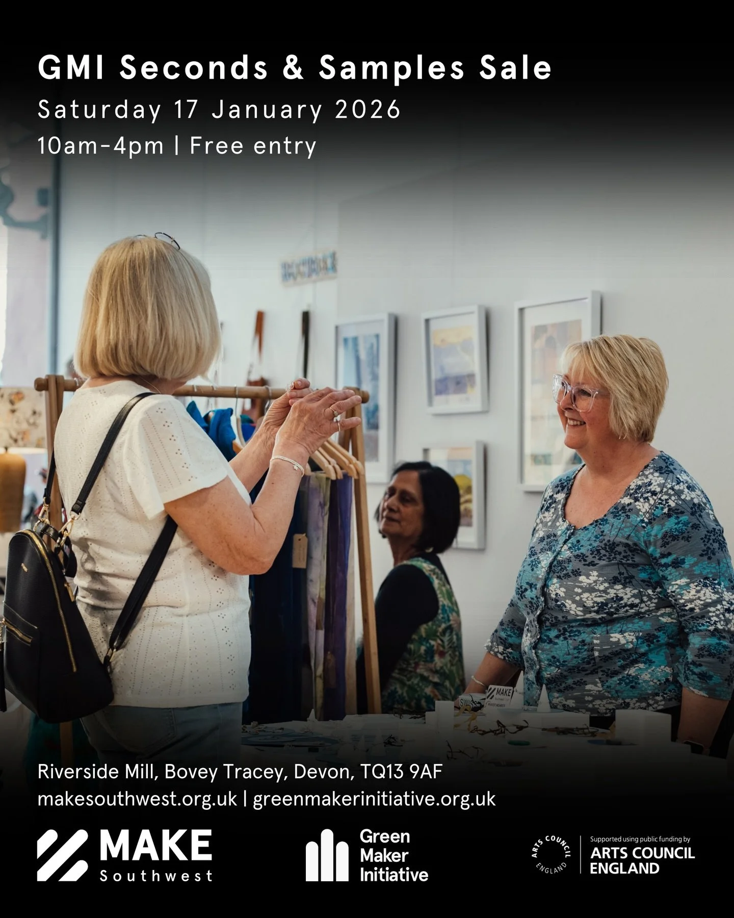 Mark your calendars! Our Green Maker Initiative Seconds&nbsp;&amp; Samples Sale returns in January 💚🌿

🗓️ Saturday 17 January&nbsp;2026
⏰ 10am-4pm
📍 MAKE Southwest
🎟️ Free entry

The GMI Seconds &amp; Samples Sale is the perfect antidote to the 