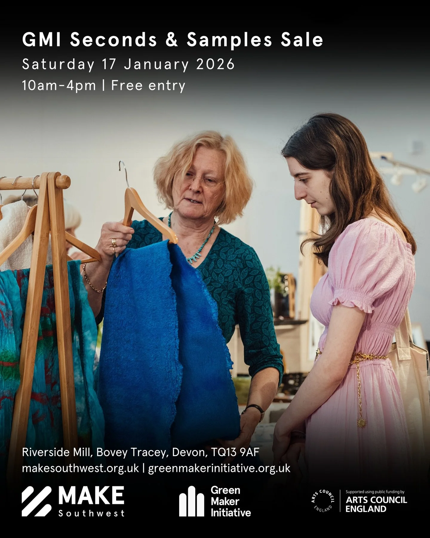 We&rsquo;re counting down the days until our Green Maker Initiative Seconds&nbsp;&amp; Samples Sale returns later this month! 💚🌿

🗓️ Saturday 17 January&nbsp;2026
⏰ 10am-4pm
📍 MAKE Southwest
🎟️ Free entry

The GMI Seconds &amp; Samples Sale is t
