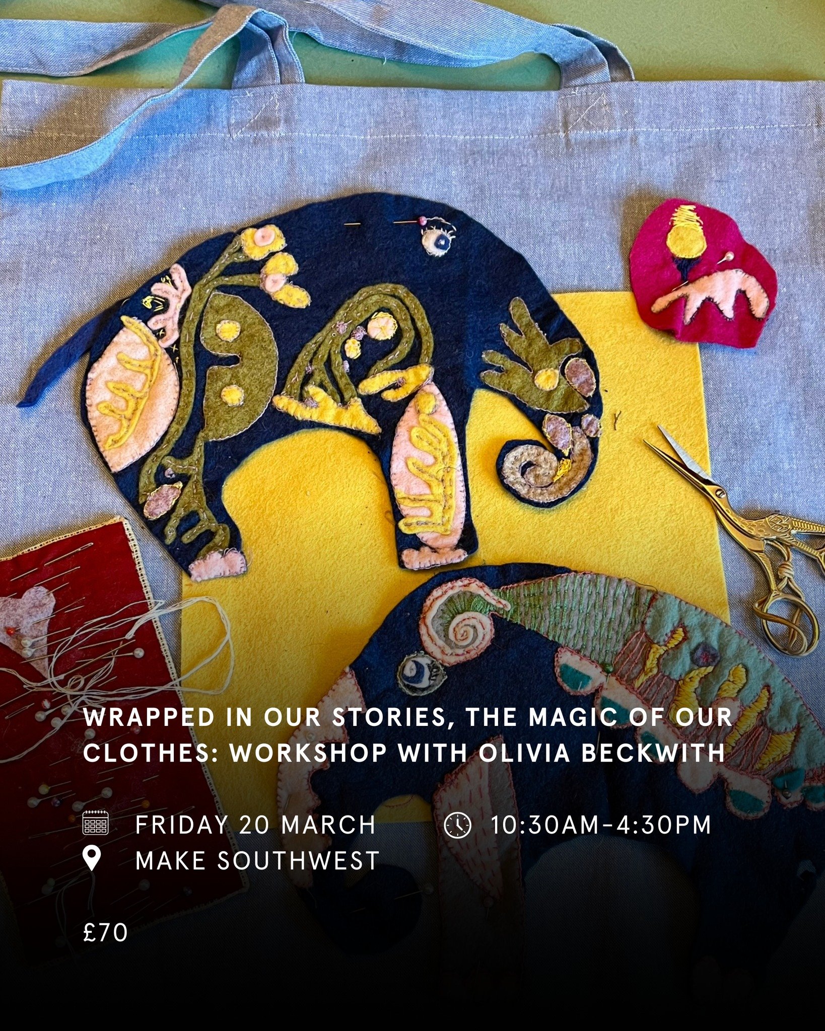 Unlock the power and significance of clothes through a creative storytelling and textiles-making talk and workshop with CAMP: &lsquo;Flow State&rsquo; exhibitor, Olivia Beckwith of Story Vessel.

🗓️ Friday 20 March
⏰ 10:30am-4:30pm
🎟️ &pound;70
📍 