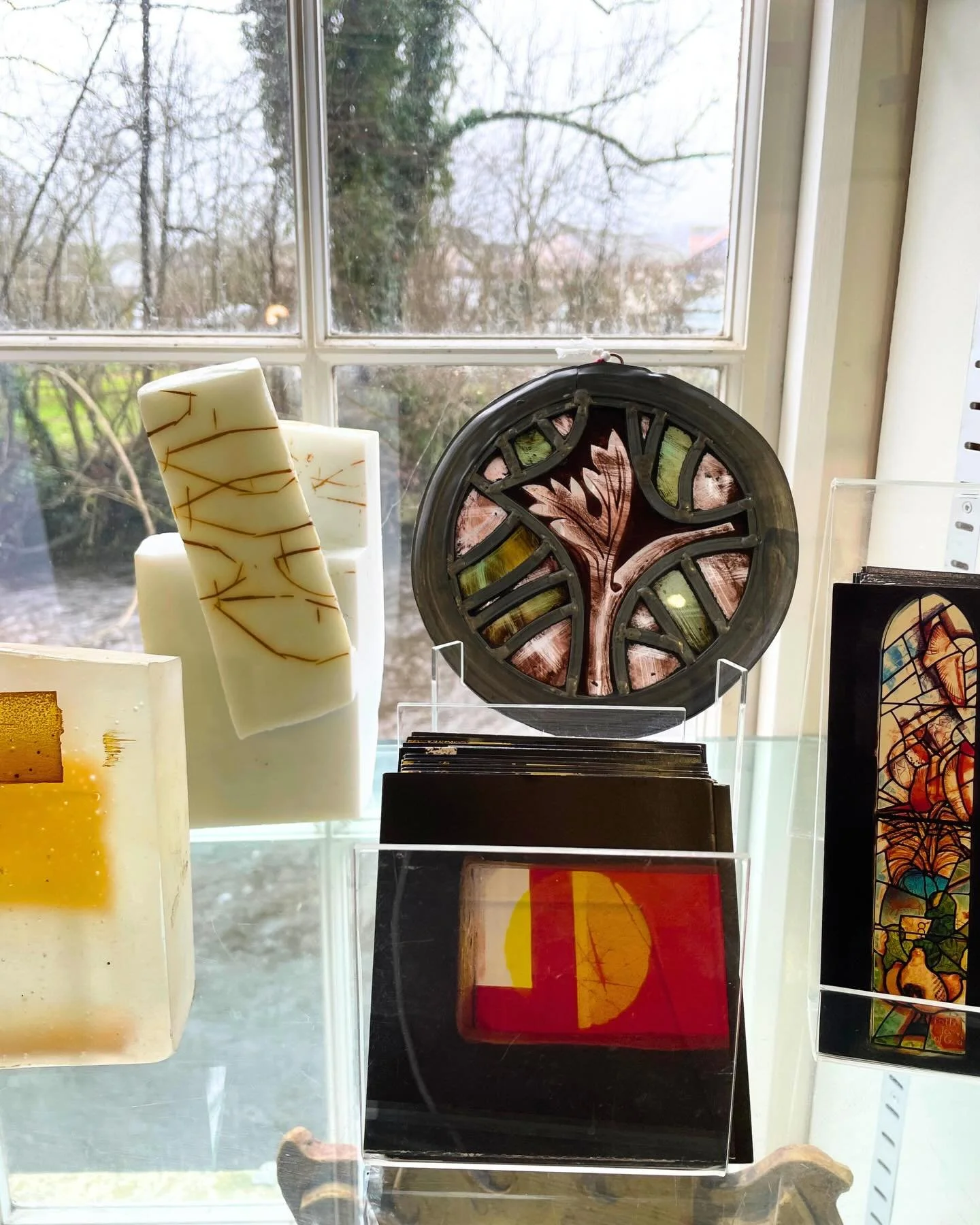 We are delighted to have Guest Maker Glenn Carter (@glenncarterglass) in our Retail Gallery. 

Glenn Carter is a stained glass artist based in the UK. His work is installed in churches across the country. Further glass works are in the collections of