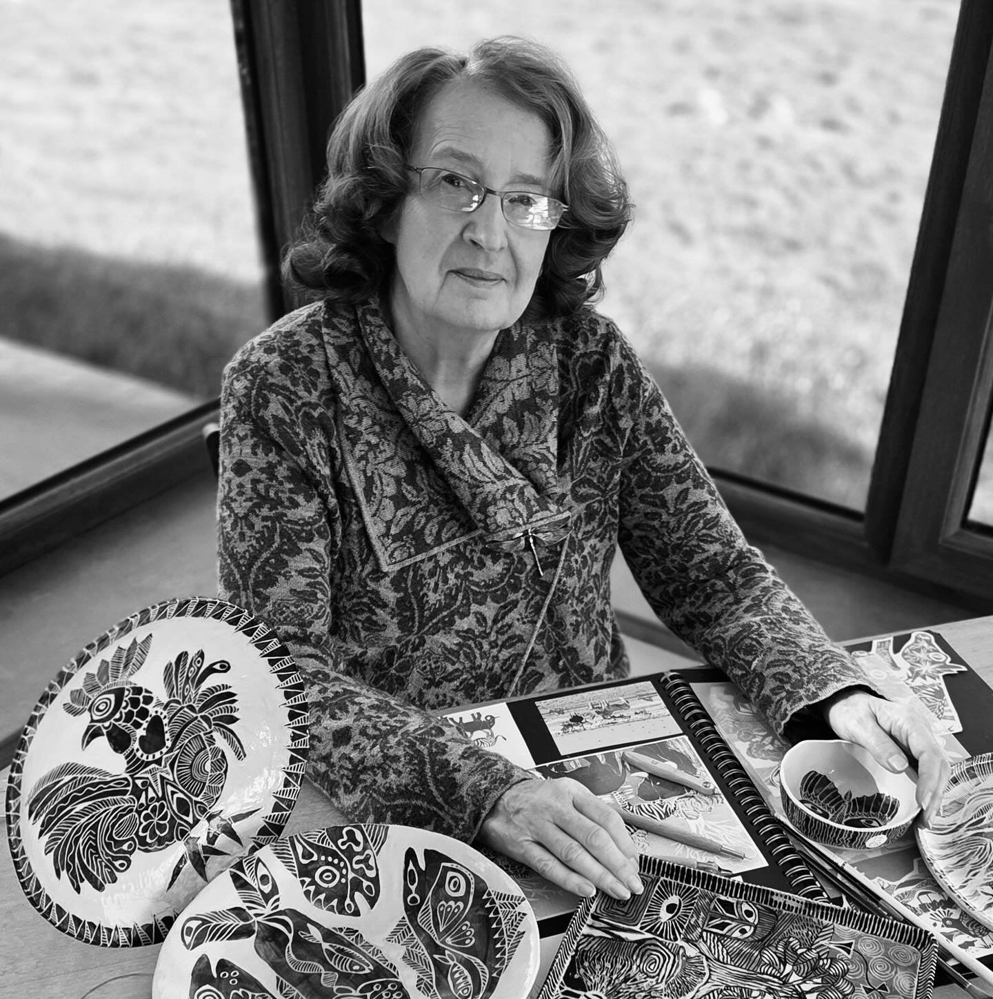 Welcome to the MAKE Southwest membership, Nancy Murgatroyd!

Ceramicist Nancy Murgatroyd (@withnancym) turns thoughts into tactile, relatable, contemporary ceramics. She works in stoneware using the traditional sgraffito technique, which she studied 