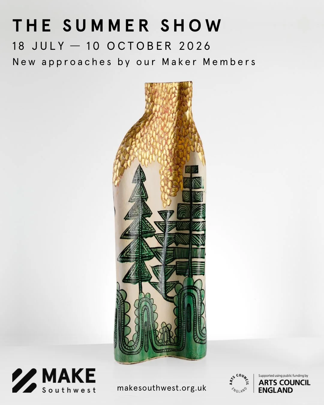 The Summer Show is MAKE Southwest&rsquo;s annual exhibition celebrating the unique quality and craftsmanship of our Maker Members.

Our membership comprises over 250 makers from across the whole of the Southwest, representing some of the most experie