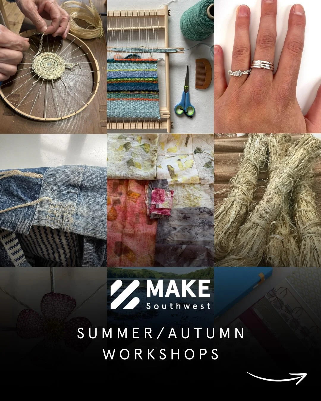 We&rsquo;ve added some fantastic new workshops to our summer/autumn line-up!

Our Maker Members will be teaching craft skills from sewing to ceramics and eco printing to flax corn dolly making. You can also try your hand at Japanese textiles and weav