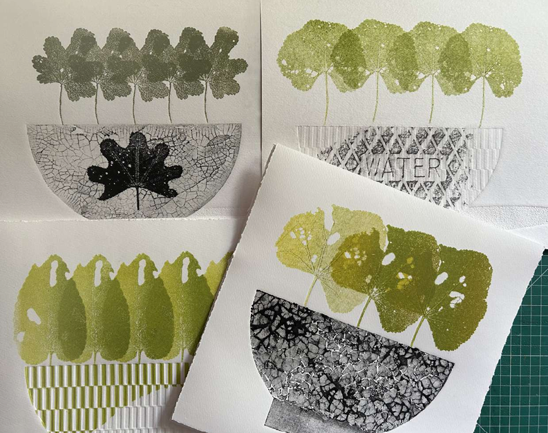 Nature Inspired Monoprint