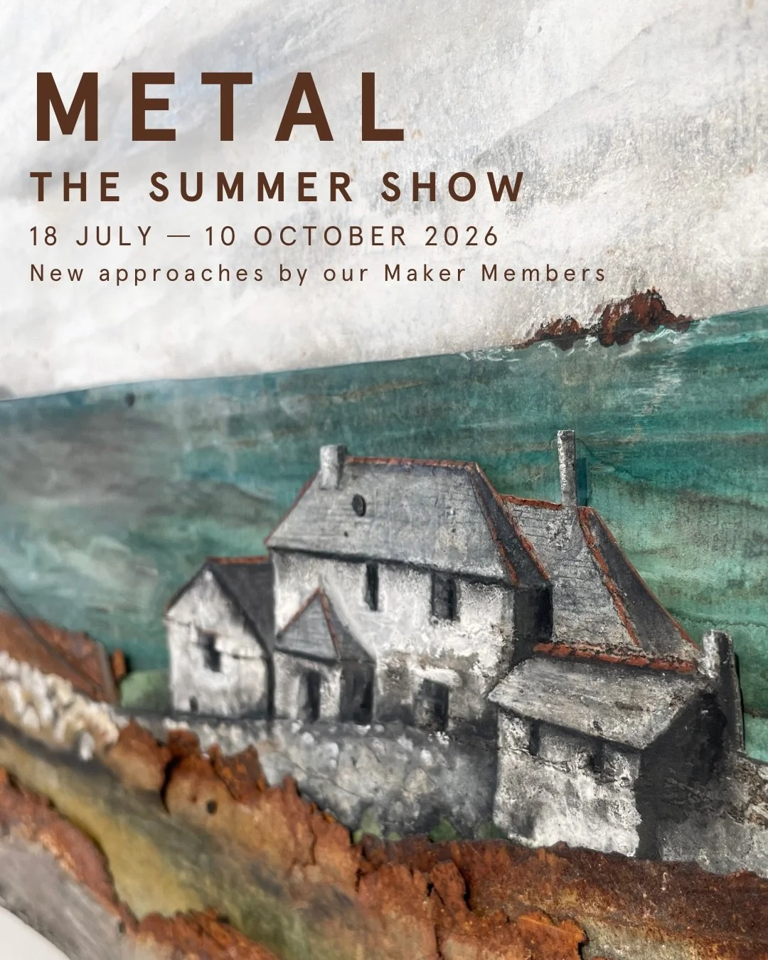 Take a closer look at the metal work in The Summer Show 2026.

Metal workers @MikeThompsonMetal, @LisaWisdomArtist, and @Iron.In.The.Blood re-contextualise industrial materials and processes for a contemporary craft sphere.

Mike Thompson creates orn