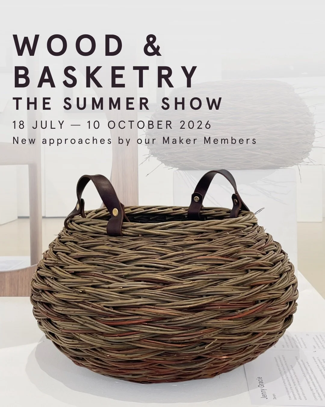 There are just two weeks left to see the new approaches taken by our Maker Members in this year&rsquo;s Summer Show!

If woodwork and basketry are your thing, get to know three of our brilliant Maker Members: @G.K.Davey, @AmbroseVevers, and @MakingSp