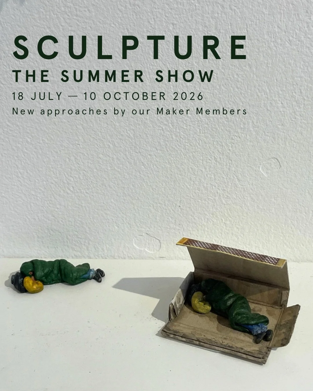 Before our Summer Show comes to a close in just under a fortnight, get to know the brilliant work of three of our Maker Member sculptors: @ThomasJRidley, @LukePortrait, and @Marieke.Ringel.

Thomas Ridley&rsquo;s bronze miniatures invite the viewer t