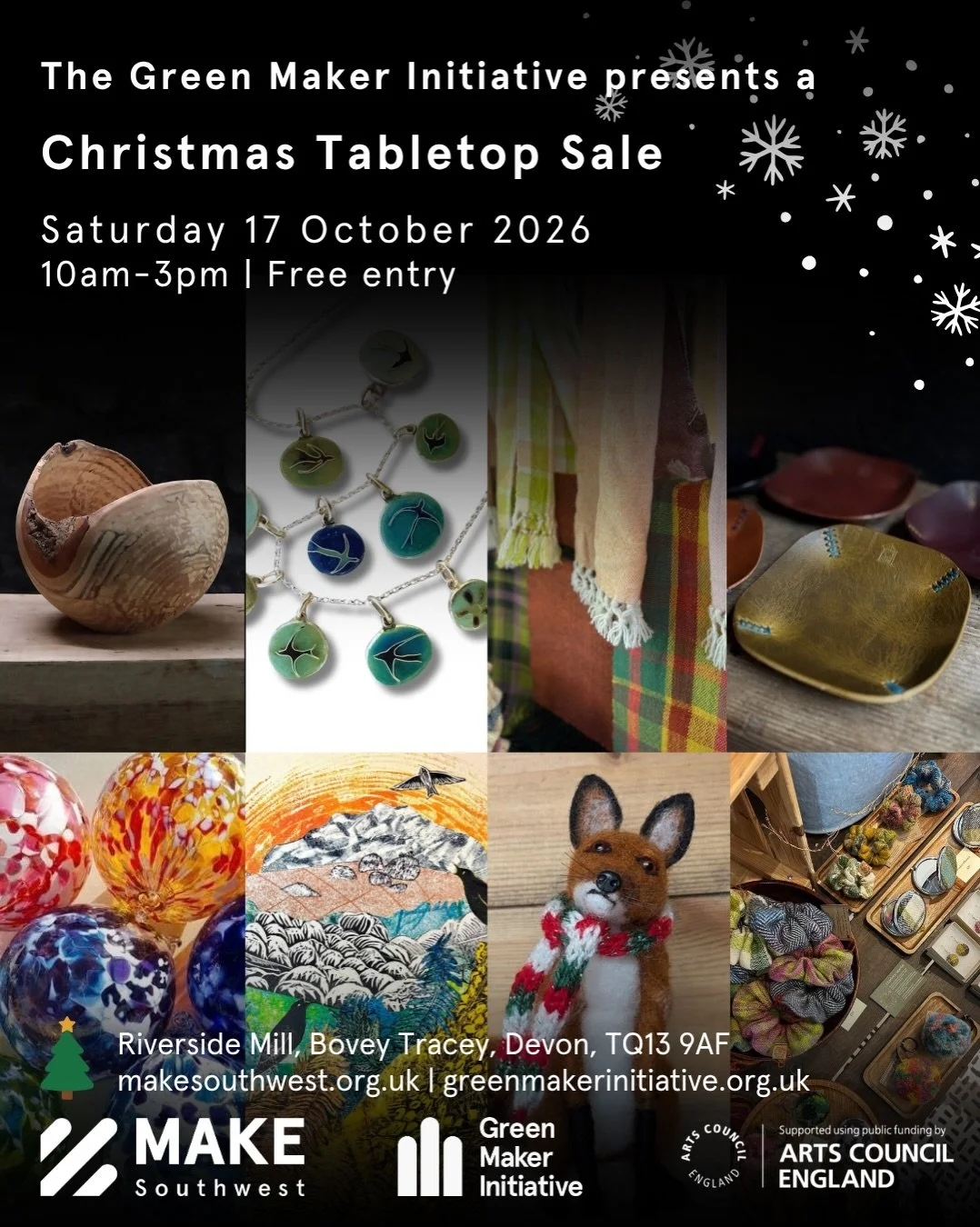 A reminder that our GMI Christmas Tabletop Sale is this Saturday! 💚🎄

Come and kick off your Christmas shopping at MAKE Southwest. It&rsquo;s a great opportunity to start your Christmas gifting responsibly and sustainably, with a variety of gorgeou