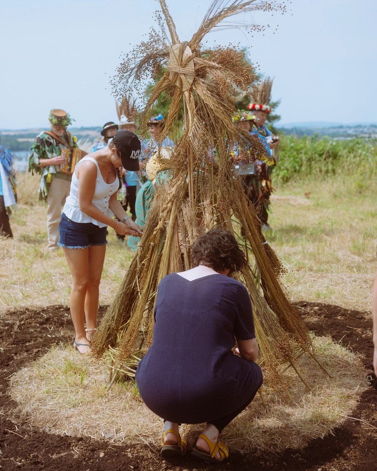 Collaborative Corn Dolly Making