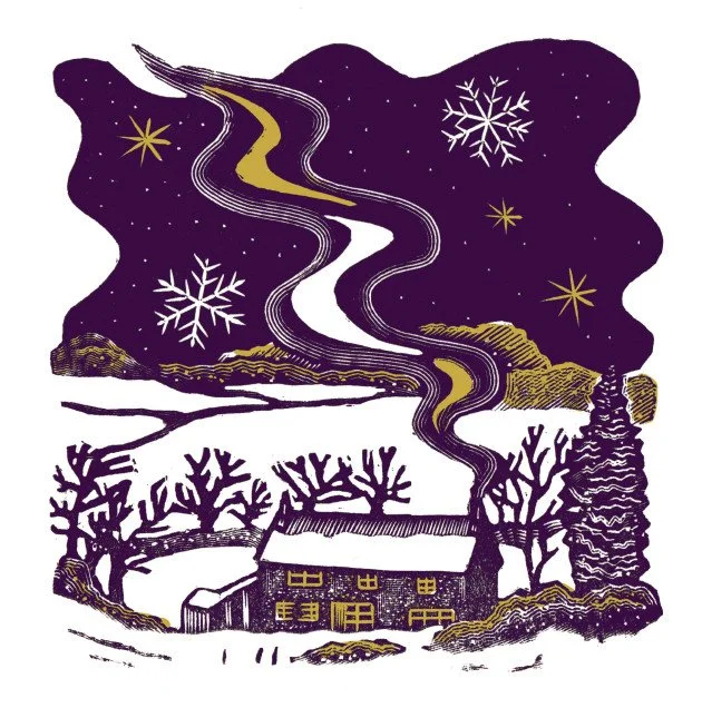 Festive Reduction Linocut