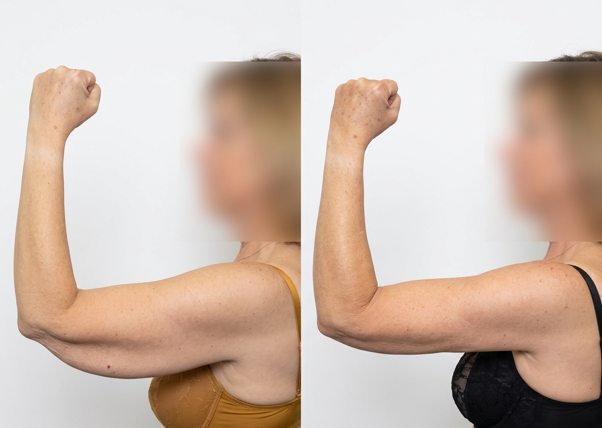 Mejora de brazo flácido con BodyTite sin la cicatriz larga de una braquioplastia