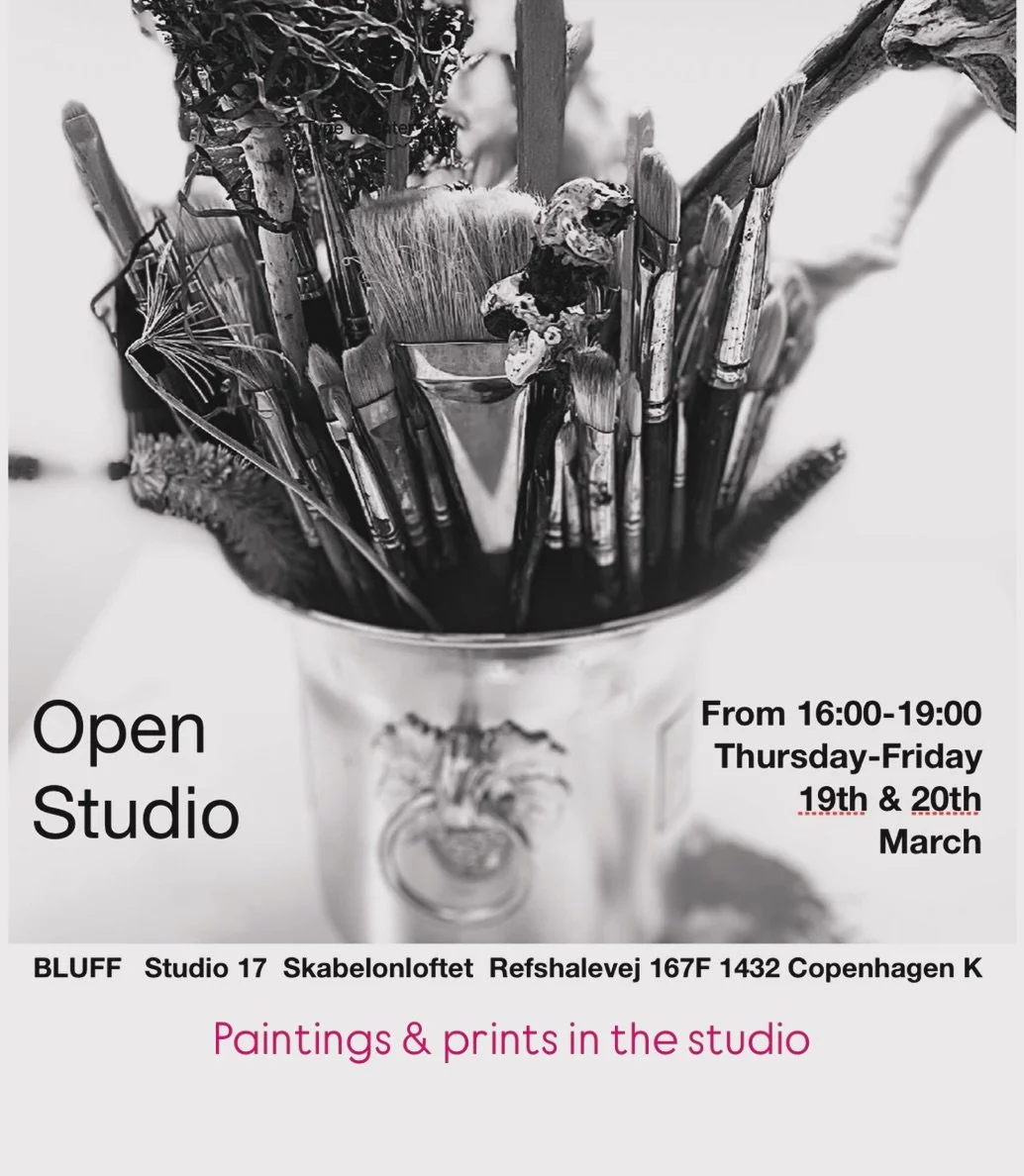 Join me at my Open Studio on Refshale&oslash;en.
Paintings and edition prints. In the studio where they are created.
#vaaworkingartist #skabelonloftet #expressionistart #emergingpainter #konst