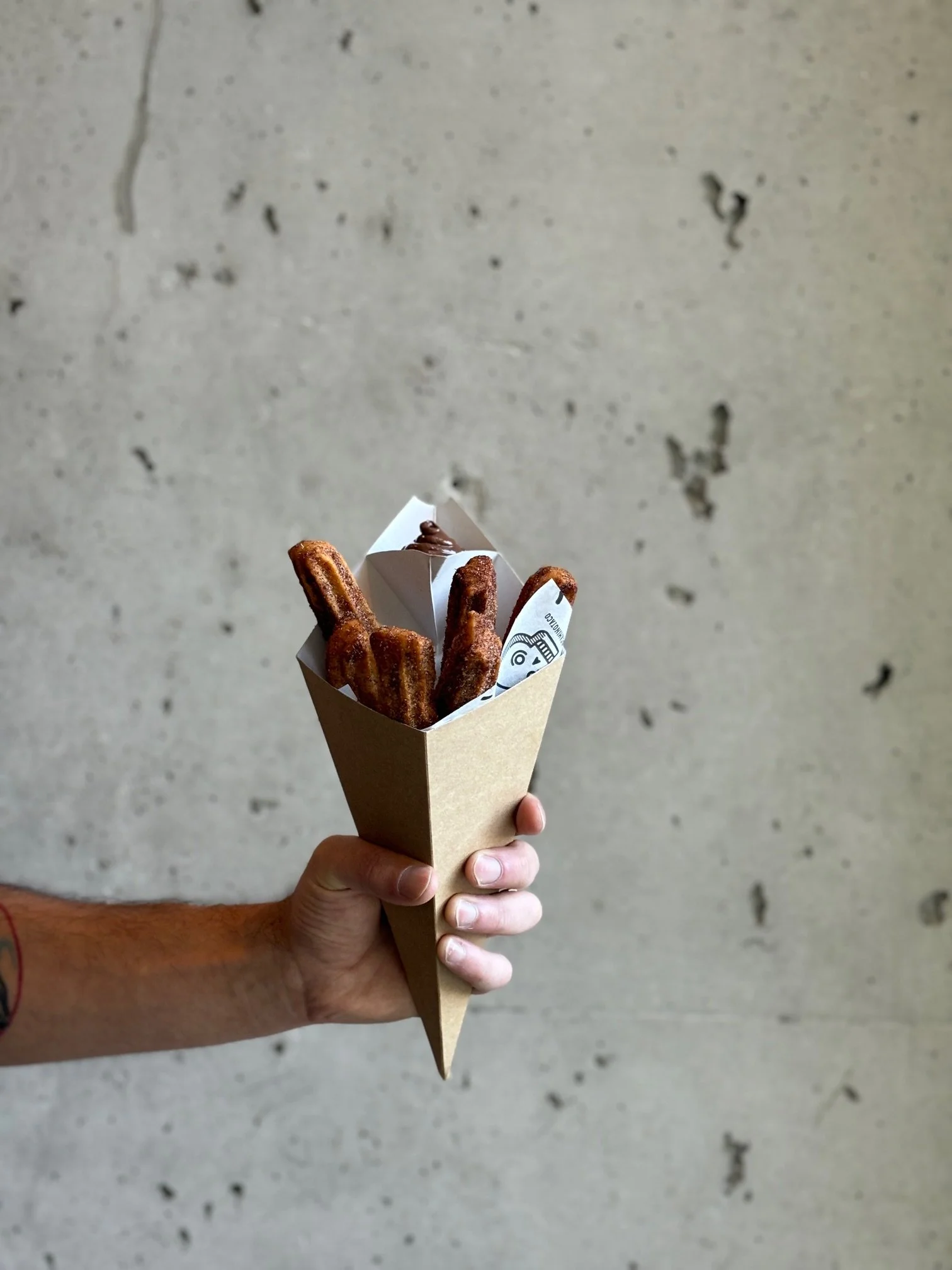 Churros with Nutella  or Caramel Sauce
