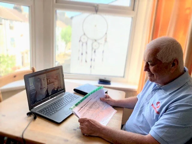 Denis Elkins worked through the audit checklist during the online meeting