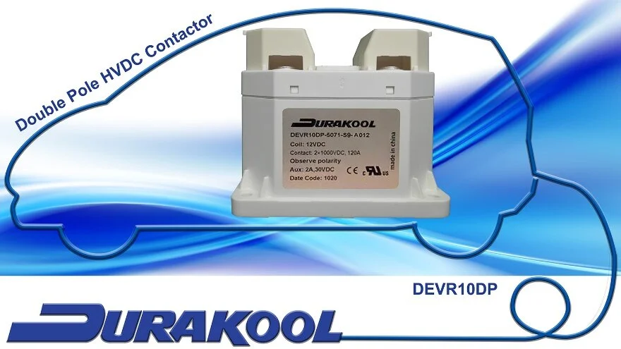   Automotive High Voltage - Two In One! New 120A 1000VDC Double Pole Contactor - DEVR10DP