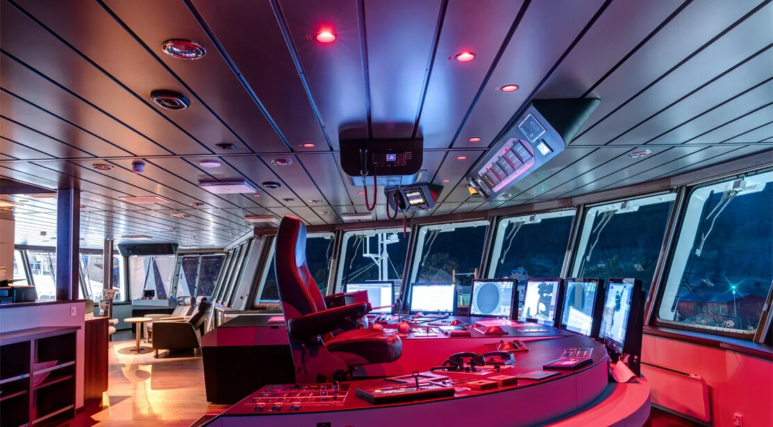 A well-designed LMS allows the lighting to be optimised to suit the requirements of individual users on a ship.