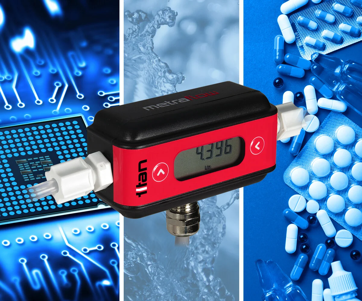 Titan’s Metraflow® ideal for ultra-pure water flow measurement within specialist industry processes.
