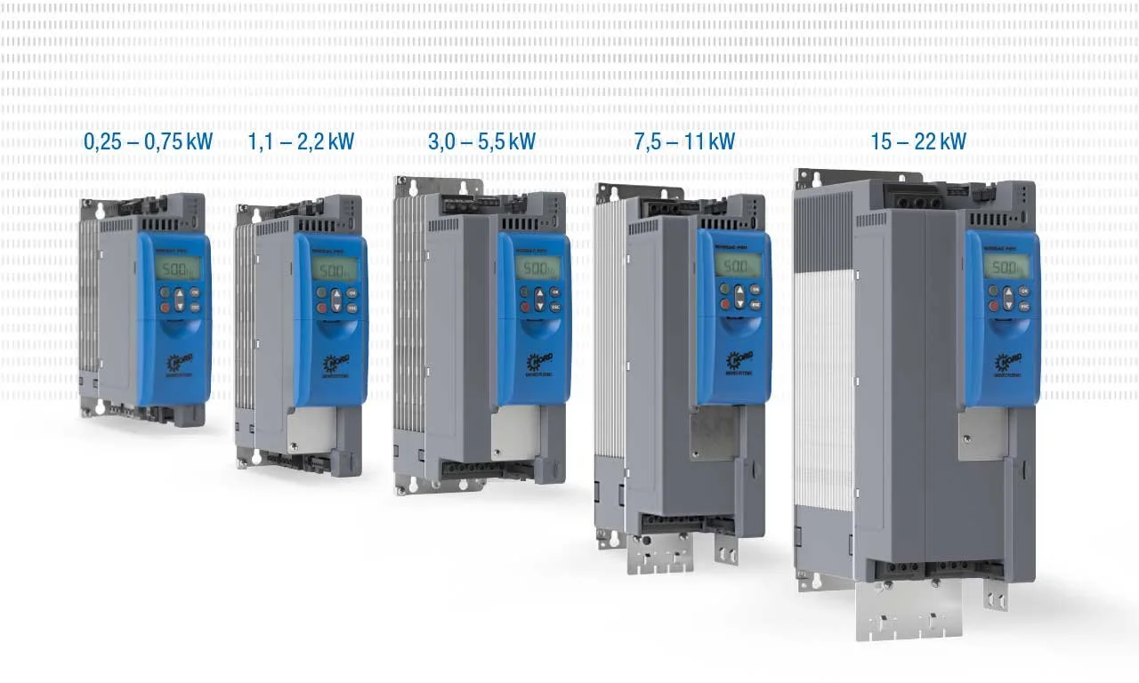 : NORDAC PRO SK 500P: NORDAC PRO family control cabinet inverters provide high levels of connectivity, functionality and modularity
