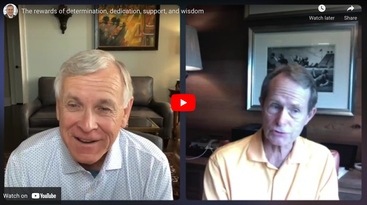 The rewards of determination, dedication, support, and wisdom