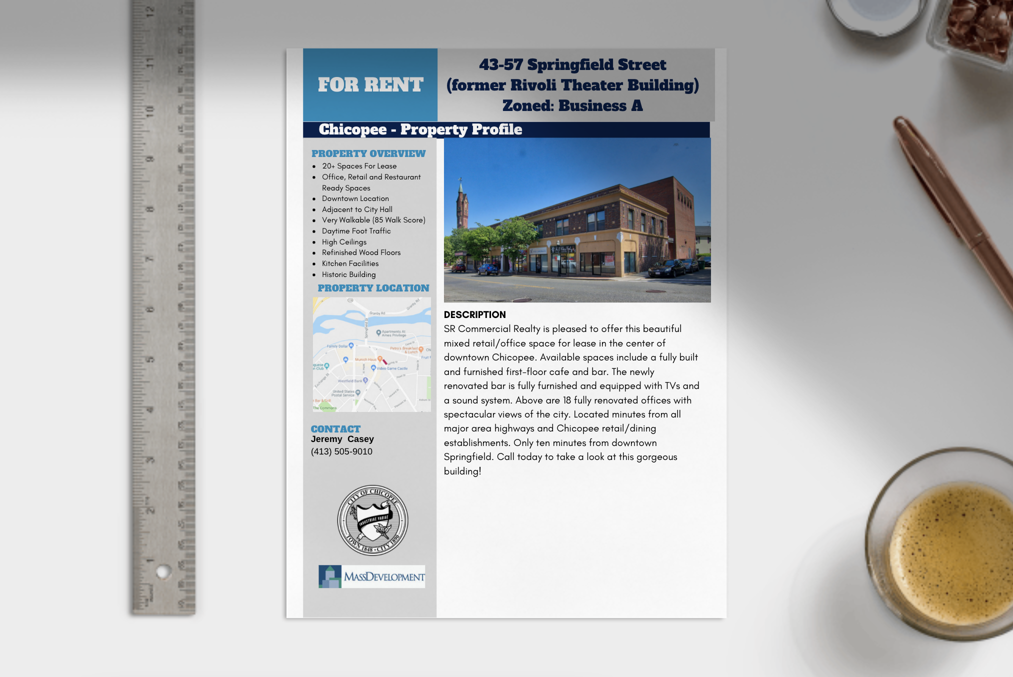 Chicopee Center Real Estate Flyer