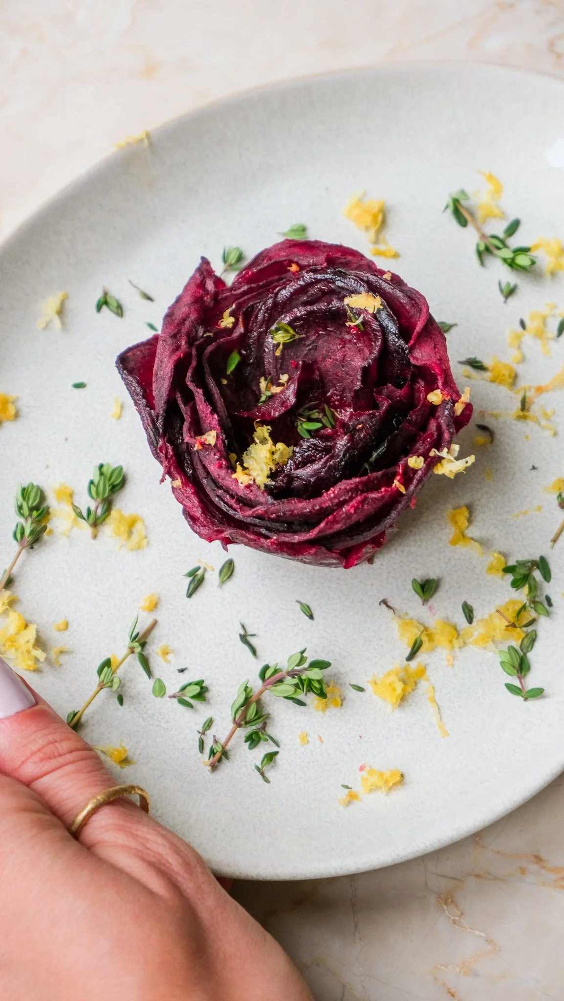 BEETROOT ROSES: EASY SAVORY VALENTINE’S DAY RECIPE