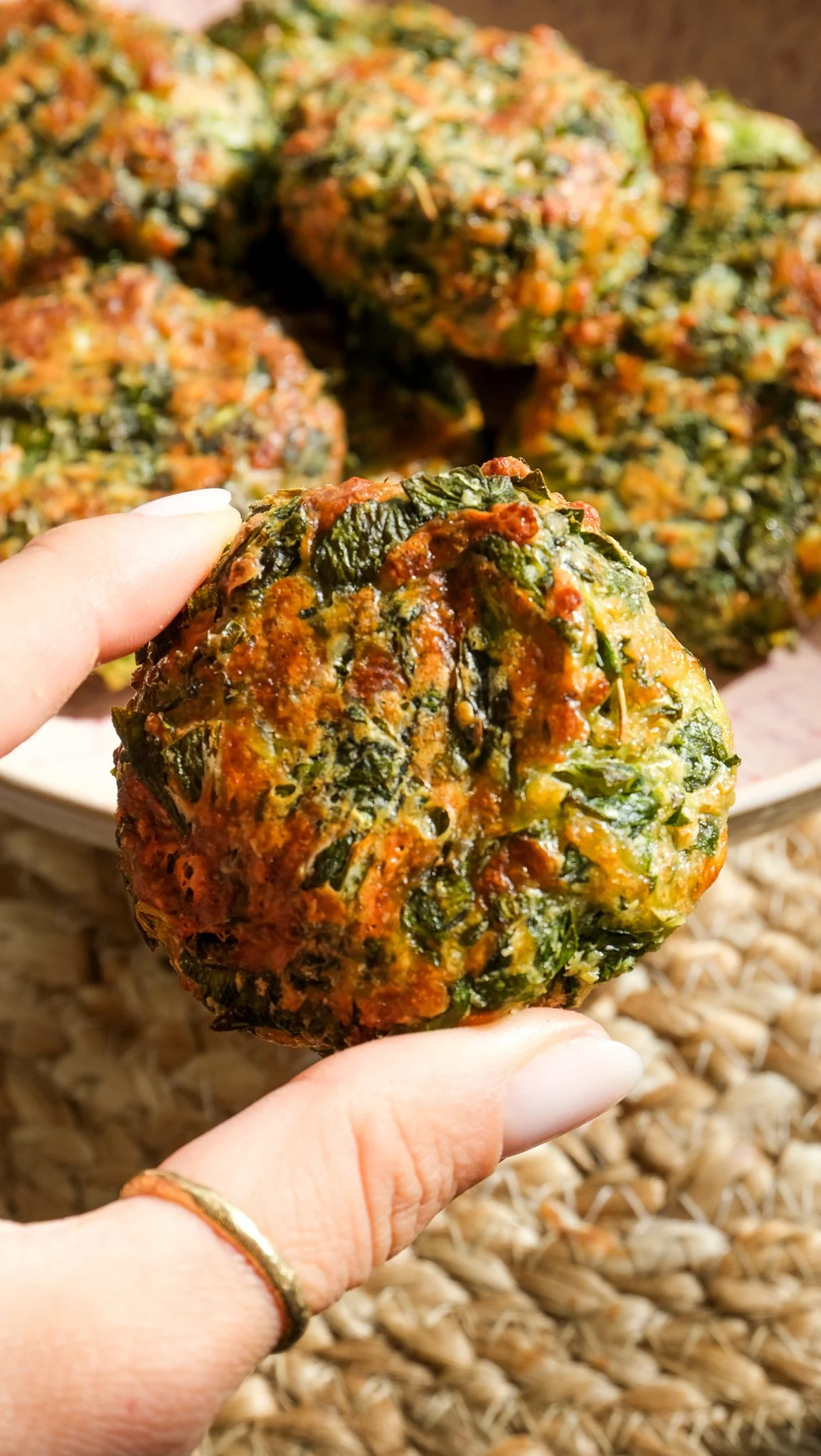 CRISPY WILD GARLIC (BÄRLAUCH) MOZARELLA PROTEIN BITES - EASY &amp; QUICK