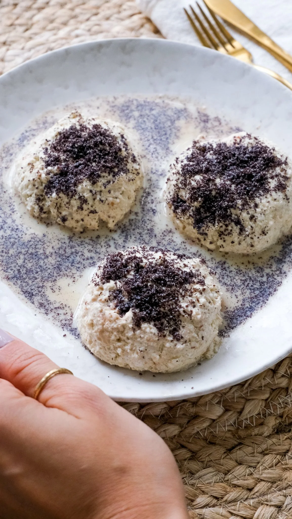 EASY HIGH PROTEIN AUSTRIAN GERMKNÖDEL (YEAST DUMPLINGS WITH PLUM JAM)