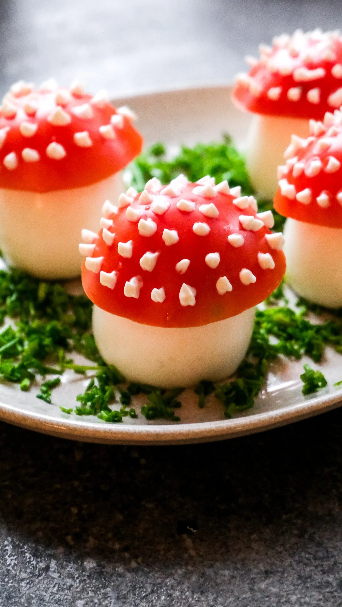 NEW YEAR S EVE RECIPE FLY AGARIC EGGS SILVESTER REZEPT FLIEGENPILZ 