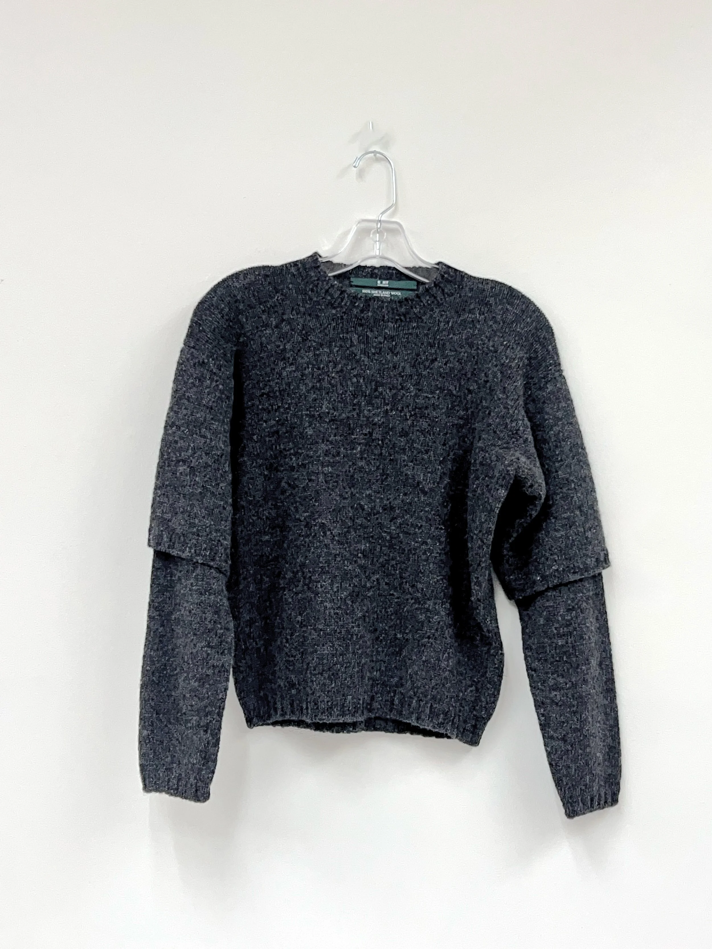 N°49 Shetland double-sleeved crewneck by E RT KINGDOM