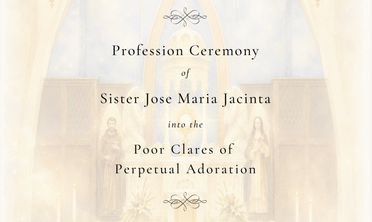 Profession Ceremony of Sr. Jose Maria Jacinta