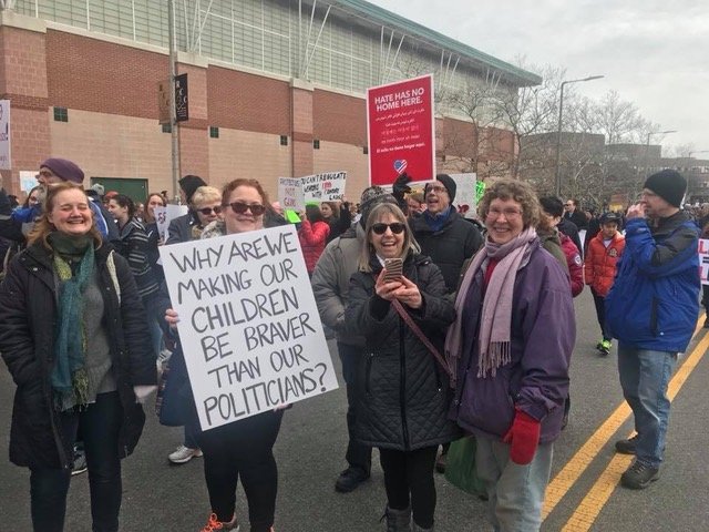 March For Our Lives Rally in Boston (2018). 