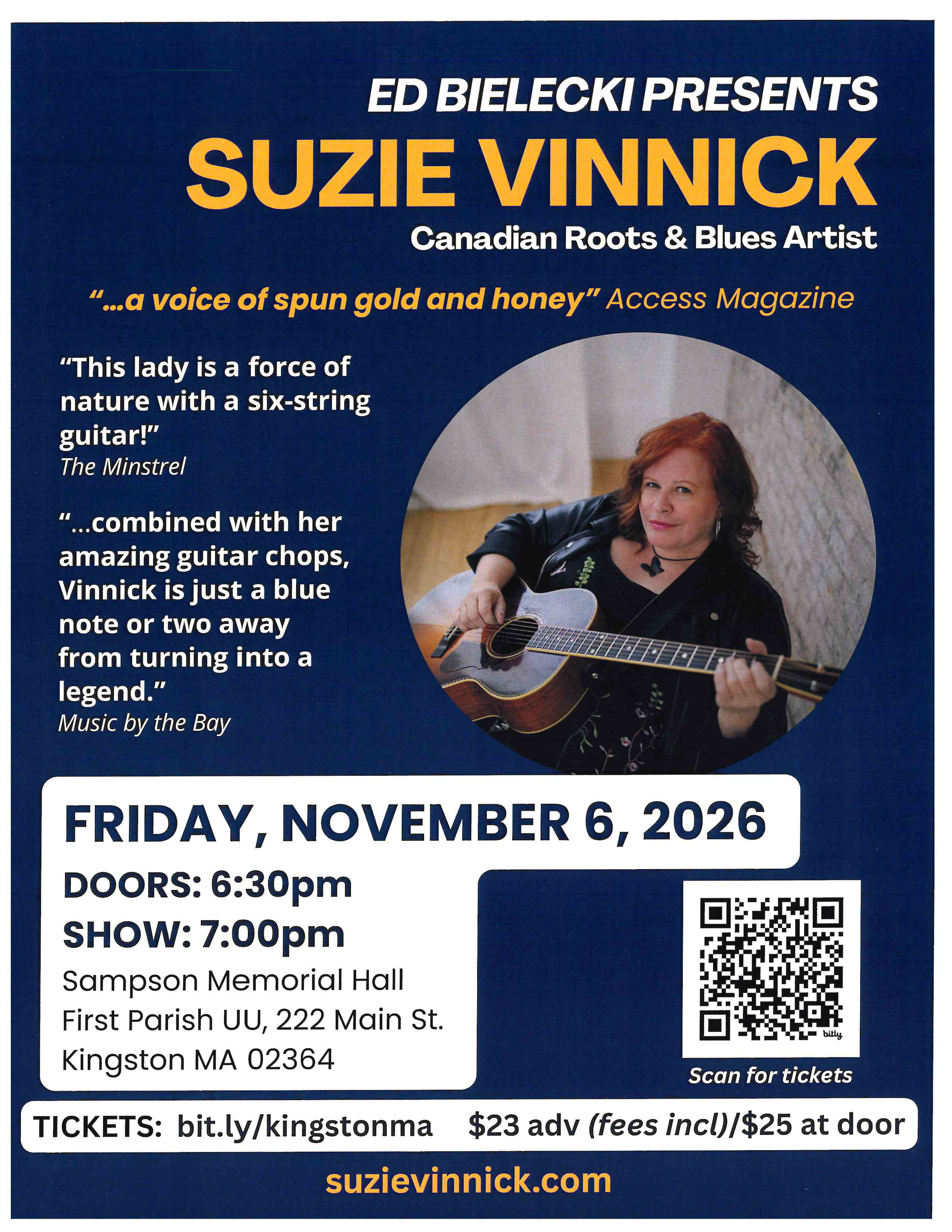 Ed Bielecki presents Susie Vinnick in Concert